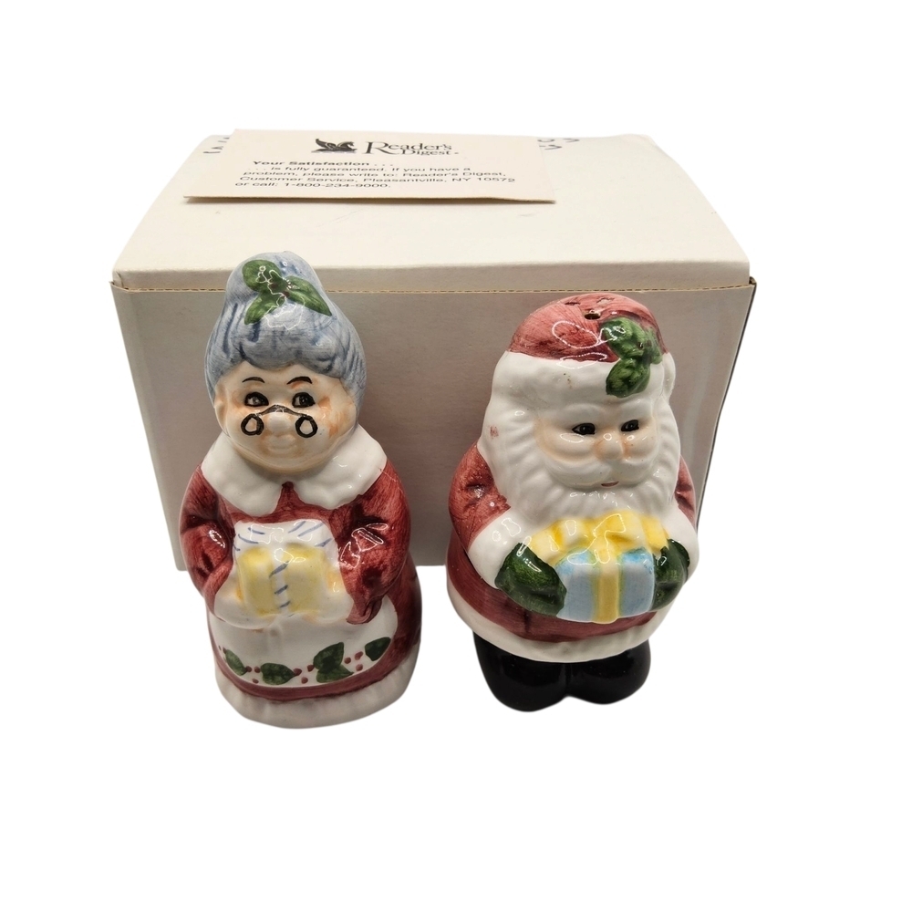 Festive Red and White Holiday Decor Set